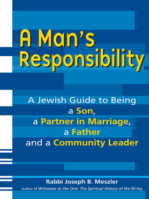 cover image of A Man's Responsibility